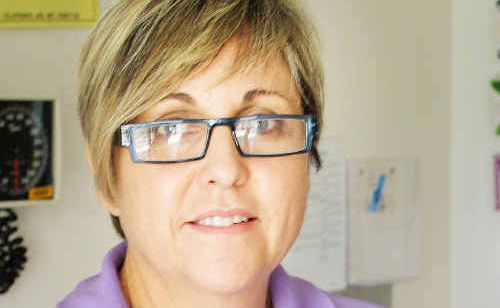Emerald Hospital nurse unit manager Donna Milburn cradles another safe arrival in the maternity ward. Emerald Hospital nurse unit manager Donna Milburn cradles another safe arrival in the maternity ward.